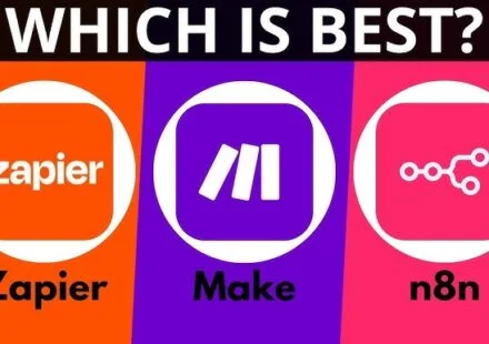 Comparison of Zapier, Make, and n8n automation tools.