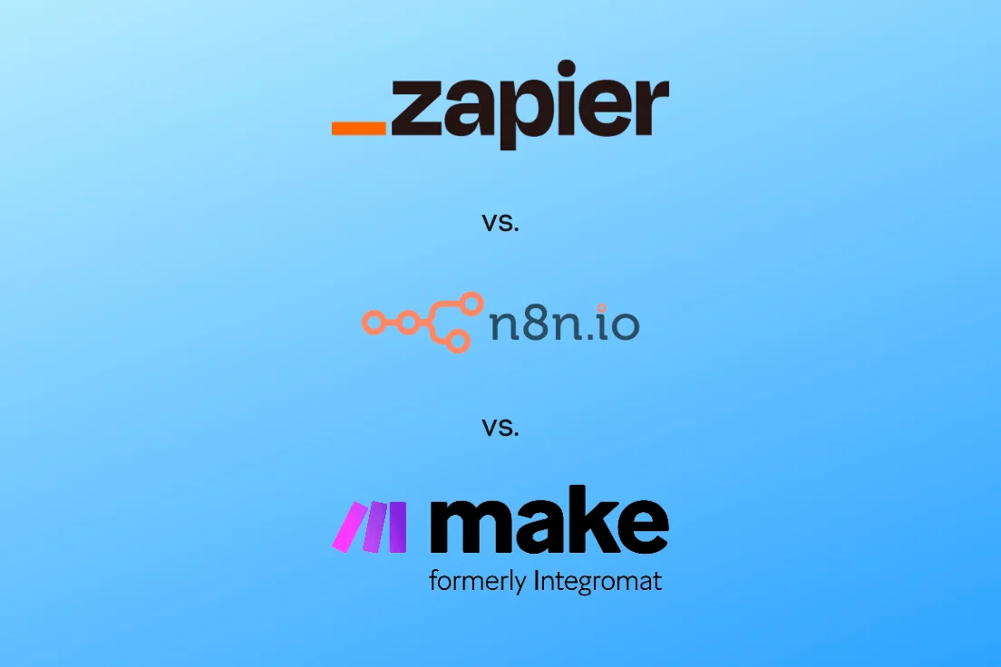 Comparison of Zapier, n8n, and Make automation tools